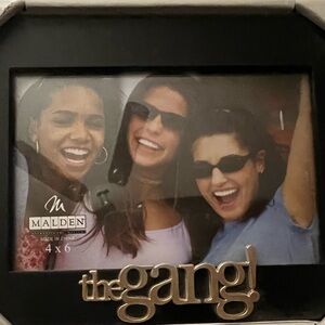 Frames and wood sign